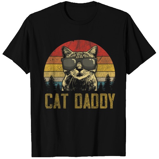 Cat Daddy Father s Day Funny Cat Lover T Shirts