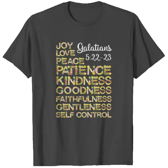 The Fruit Of The spirit Christian Bible Verse Copy T Shirts