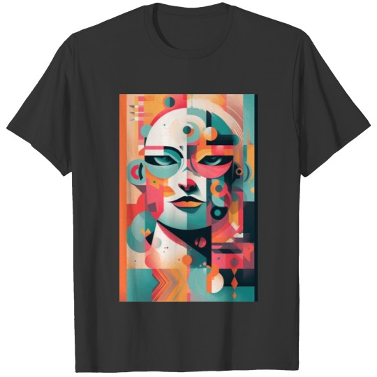 Abstract Face Art - Regal and Majestic T Shirts