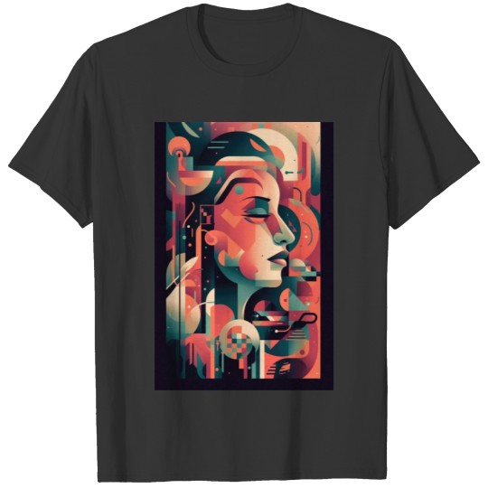 Abstract Face Art - Calm and Serene T Shirts