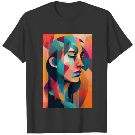 Abstract Face Art - Fierce Glare T Shirts