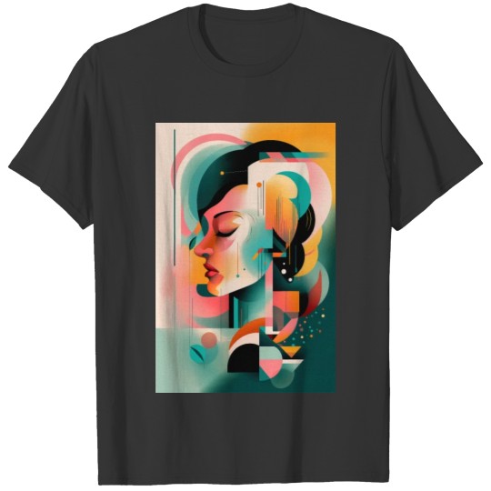 Abstract Face Art - Serene and Tranquil T Shirts