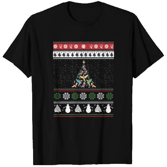 Bird Christmas Tree Bird Lover T Shirts
