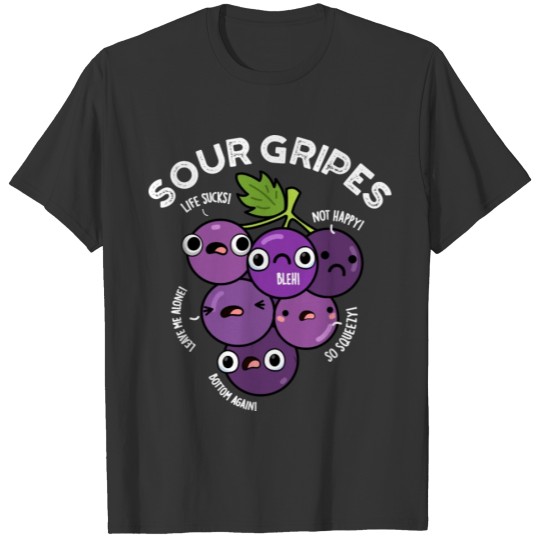 Sour Gripes Cute Fruit Grape T Shirts