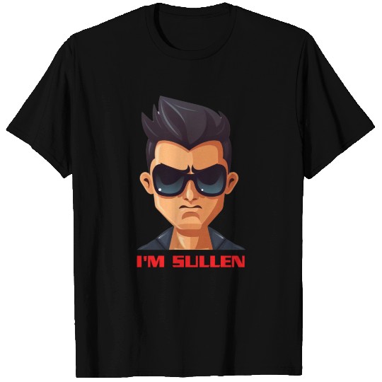 Young Man with Sunglasses is Angry And Sullen T Shirts