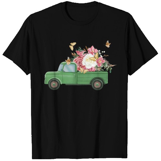 Truck Flower Sublimation T Shirts