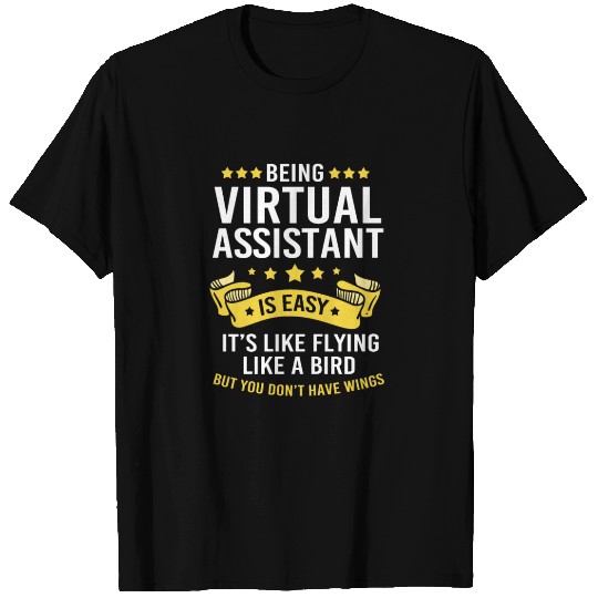 Work From Home Humor Funny Virtual Assistant T Shirts