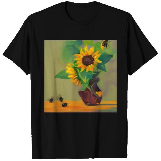 Sunflower Bee 4500 pixels T Shirts