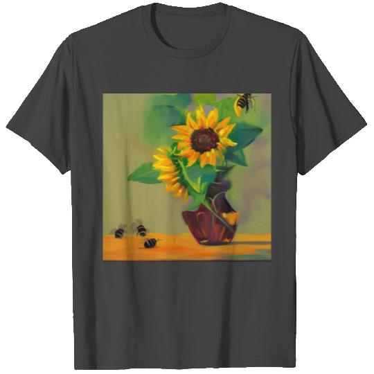 Sunflower Bee 4500 pixels T Shirts