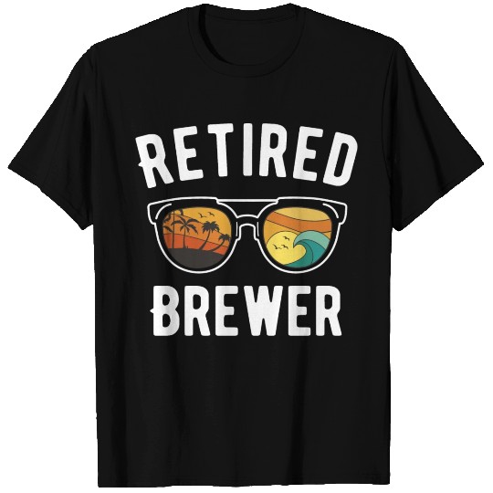 Retiree Brewer's Beach Lifestyle Sunglasses Design T Shirts