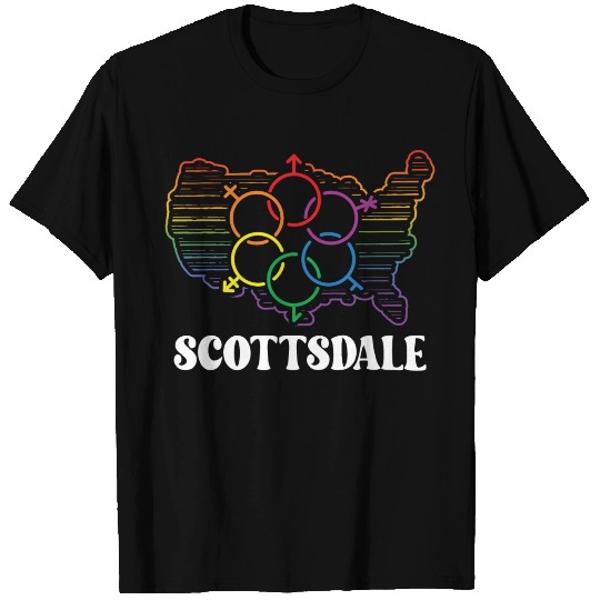 Scottsdale Pride Month Pride Flag LGBT Community L T Shirts