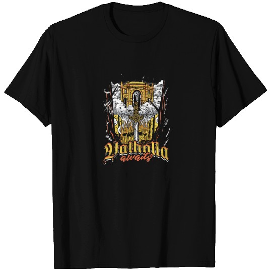 Valhalla awaits - Viking T Shirts