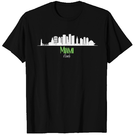 Miami, Florida skyline T Shirts