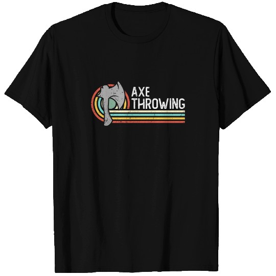 Axe Throwing Retro Woodworking Hatchet Thrower T Shirts