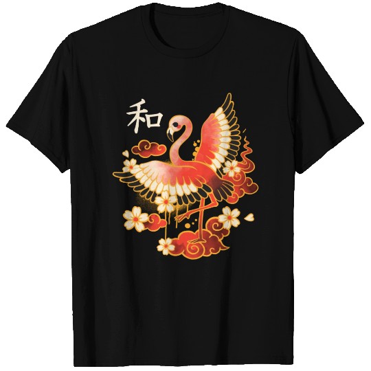 Japanese Flamingo Armony T Shirts