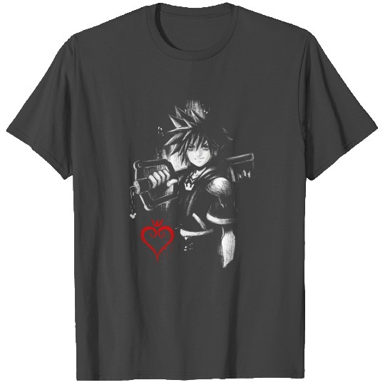 Sora Ink Kingdom Hearts Video Game Key Blade T Shirts