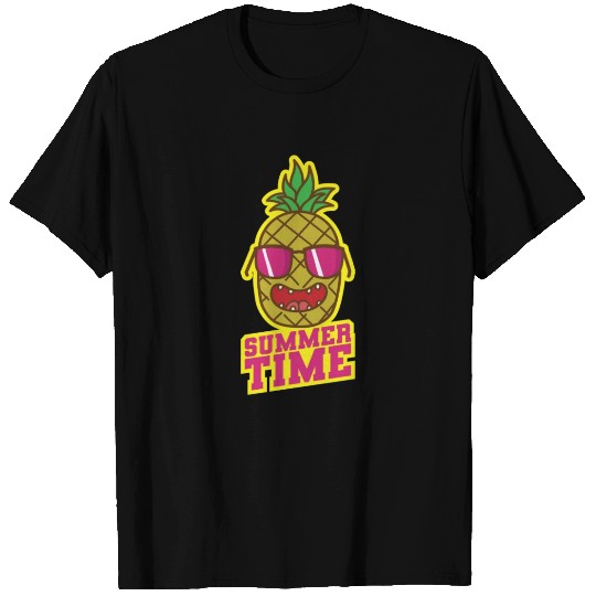 Summer Time Pineapple tropical sweet Fruit T Shirts