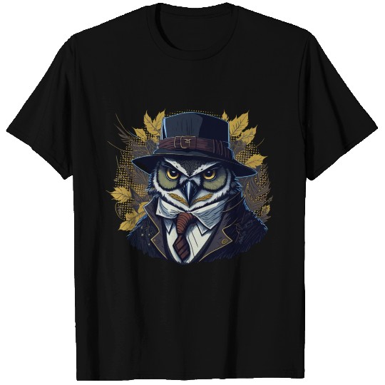 Owl Fall Autumn Forest Boss - DIGITAL T Shirts