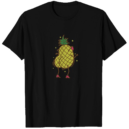 Pineapple dancing tropical sweet Fruit T Shirts