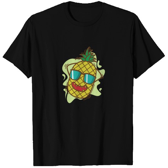 Pineapple chilling on Vacation tropical sweet Frui T Shirts