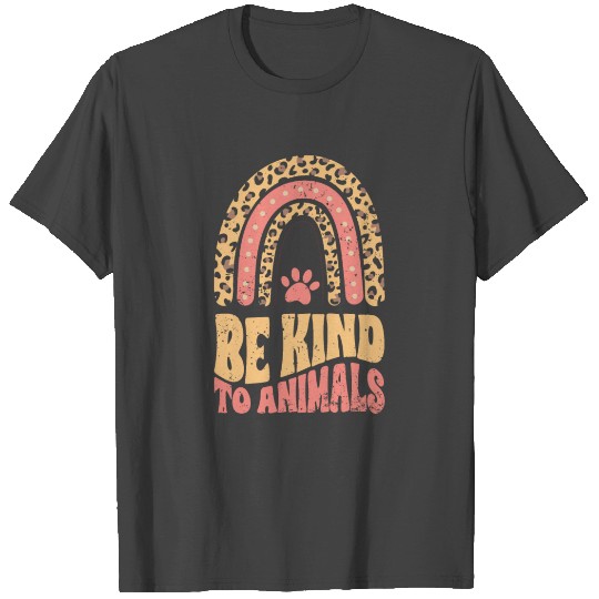 Be Kind To Animals Bohemian Rainbow Animal Rights T Shirts
