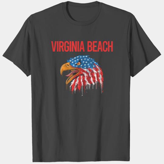 USA Eagle Virginia Beach blue T Shirts