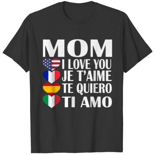 Countries Flag Happy Mothers Day Gift For Mom T Shirts
