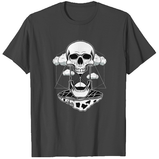 Occult Totenkopf Hourglass Grunge Aesthetic Goth T Shirts