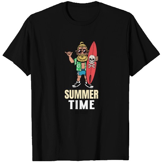 Surfer And Summer Time Oh Yeah T Shirts