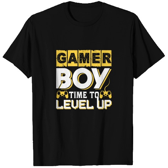 Gamer boy time to level up T Shirts