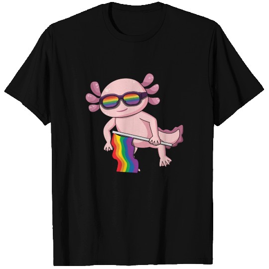 Axolotl Gay LGBTQ Rainbow LGBT Pride Month T Shirts