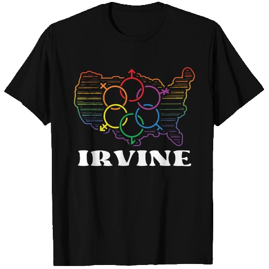 Irvine Pride Month Pride Flag LGBT Community LGBTQ T Shirts