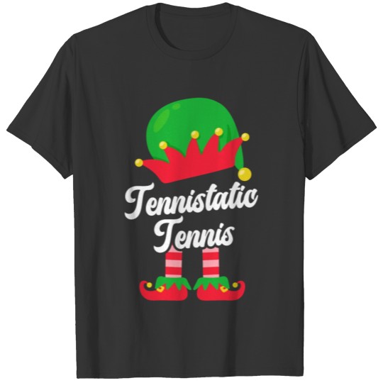 Tennistastic Tennis Christmas Elf Holiday Sports T Shirts