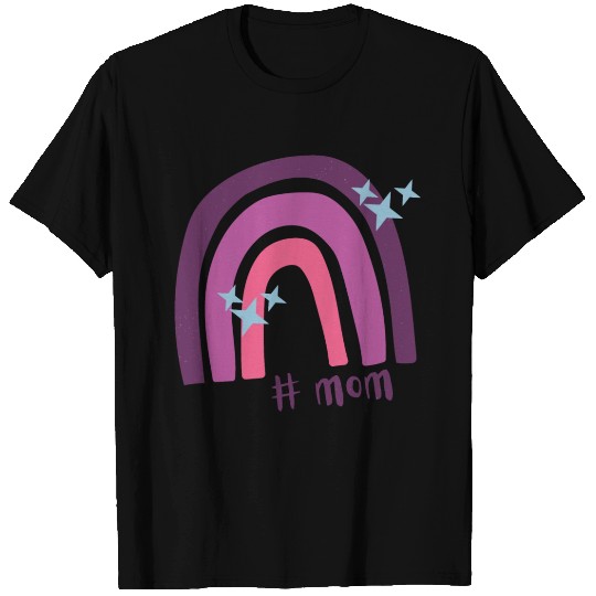 Mother's Day Purple Pink Bohemian Rainbow T Shirts