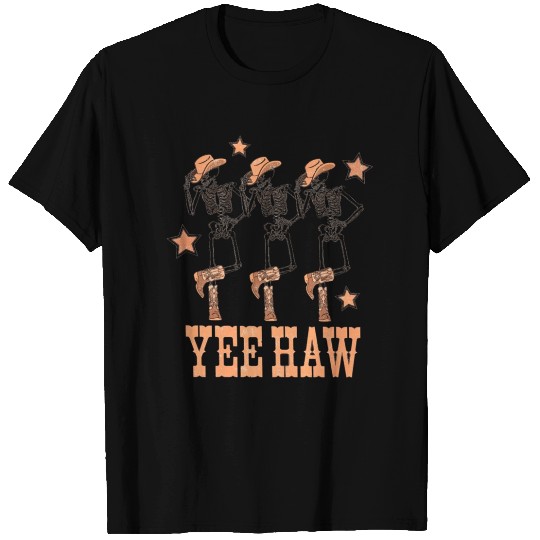 Skeleton Cowboy T Shirts Dancing Skeleton T Shirts