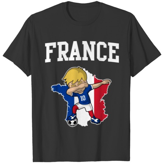 France Soccer Boy French Flag T Shirts