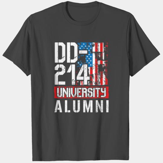 DD214 University Alumni US Military Veteran Retro T Shirts