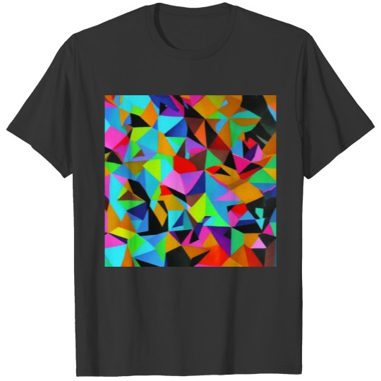 ABSTRACT PAINTING COLORFULL WATERBASE TRIANGLe T Shirts