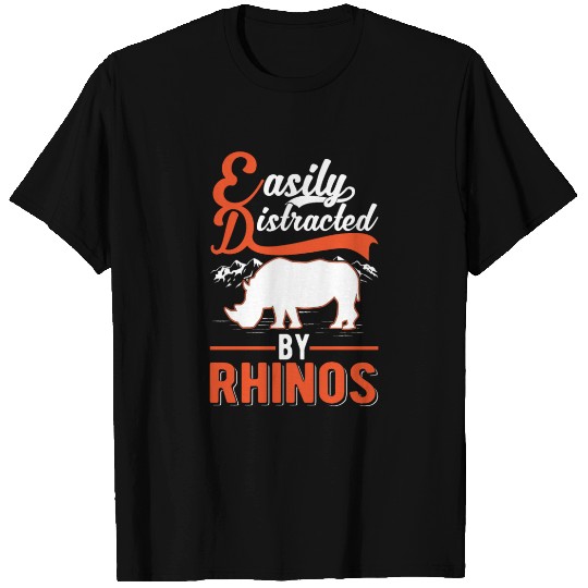 Easily Distracted By Rhinos Rhino T Shirts