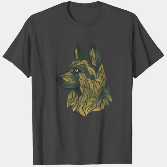 GERMAN SHEPHERD ART PUPPY DOG ANIMALS PETS DRAWING T Shirts