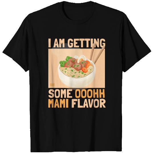 Funny Japanese Ramen Ooh Mami Umami Flavor Chinese T Shirts