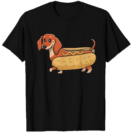 Funny Dachshund Sausage Hot Dog T Shirts