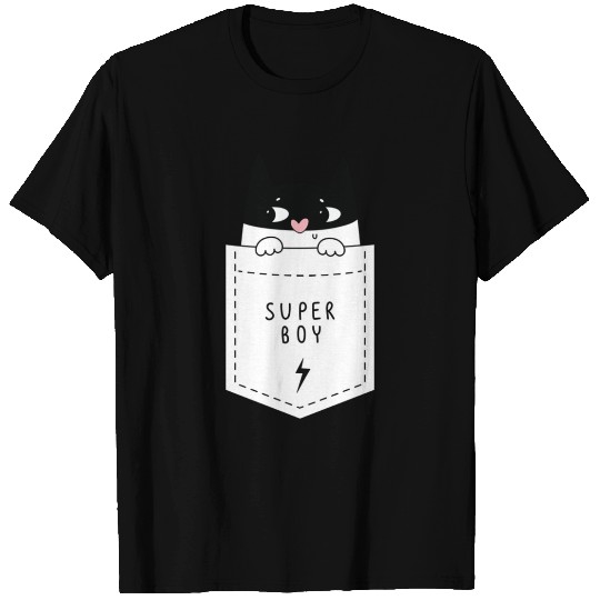 Cat Pocket T Shirts