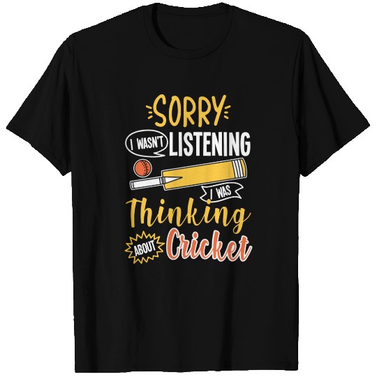 Thinking About Cricket T Shirts