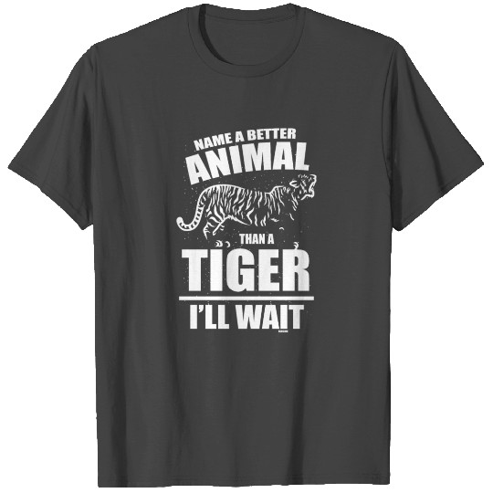 Tiger with striped big cat wilderness asia T Shirts