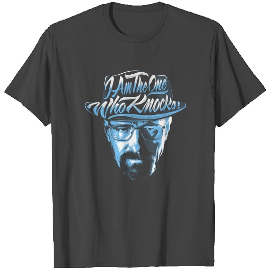Breaking Bad I Am The One Who Knocks Blue Hue T Shirts
