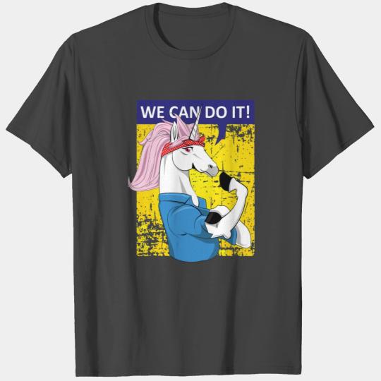 We can do it Rosie the Riveter Unicorn Gifts T Shirts