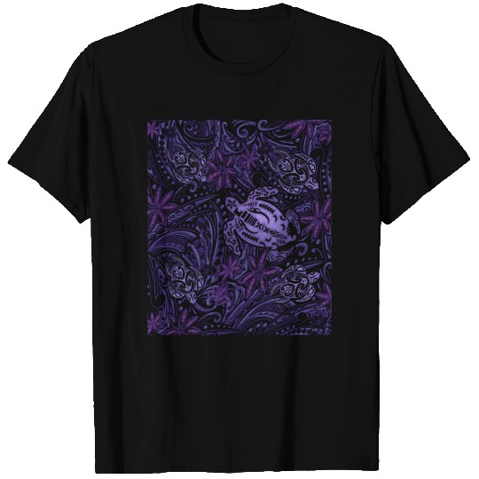 Hawaiian Honu - Turtle collage 4422 T Shirts