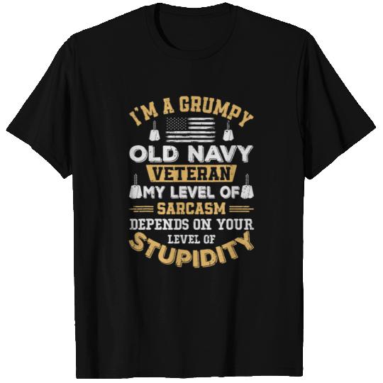 Grumpy Old Veteran Patriotic Funny Military T Shirts