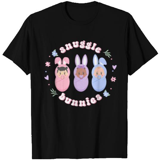 Snuggle Bunnies Easter NICU LD Nurse Life Happy Ea T Shirts